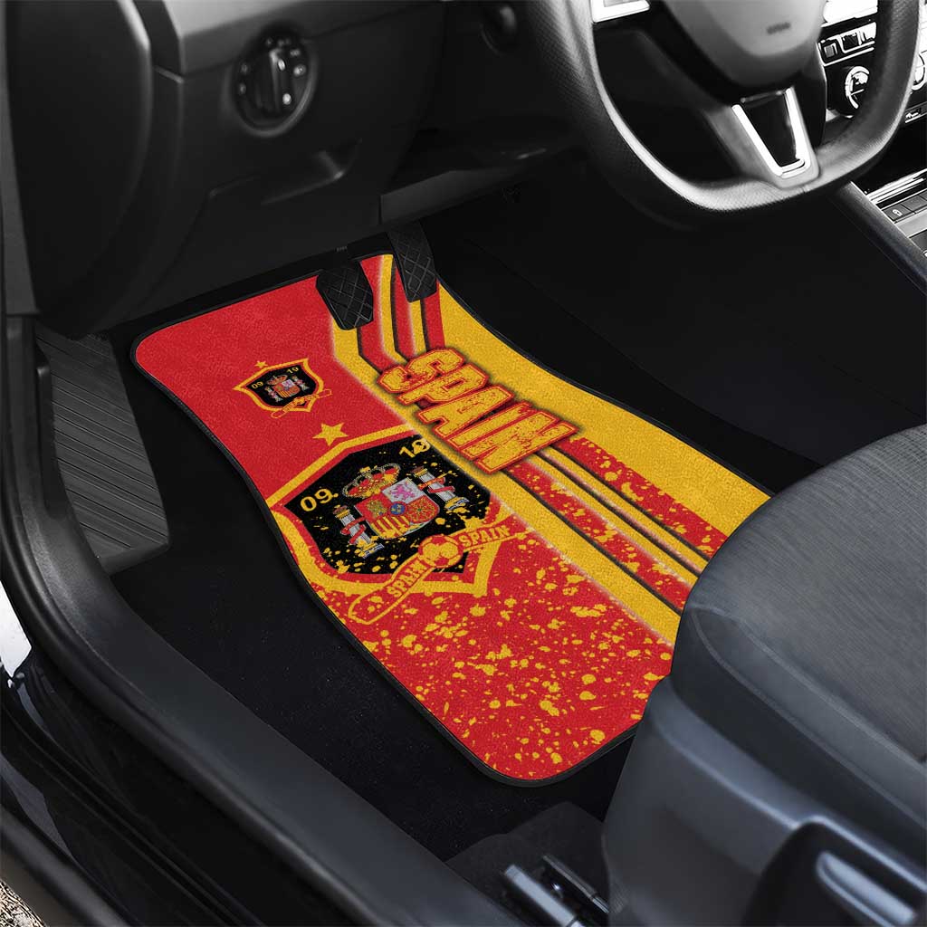 Spain Football Car Mats La Roja Soccer - Road To Champion - Wonder Print Shop