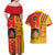 Spain Football Couples Matching Off Shoulder Maxi Dress and Hawaiian Shirt La Roja Soccer - Road To Champion