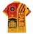 Spain Football Family Matching Off The Shoulder Long Sleeve Dress and Hawaiian Shirt La Roja Soccer - Road To Champion