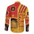 Spain Football Family Matching Off The Shoulder Long Sleeve Dress and Hawaiian Shirt La Roja Soccer - Road To Champion