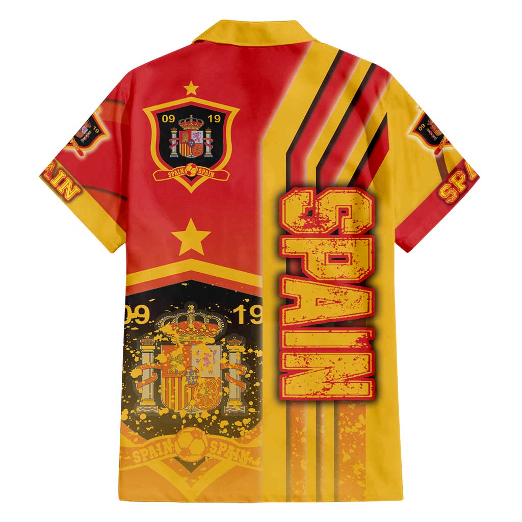 Spain Football Family Matching Off Shoulder Maxi Dress and Hawaiian Shirt La Roja Soccer - Road To Champion - Wonder Print Shop