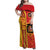 Spain Football Family Matching Off Shoulder Maxi Dress and Hawaiian Shirt La Roja Soccer - Road To Champion - Wonder Print Shop