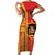 Spain Football Family Matching Short Sleeve Bodycon Dress and Hawaiian Shirt La Roja Soccer - Road To Champion - Wonder Print Shop