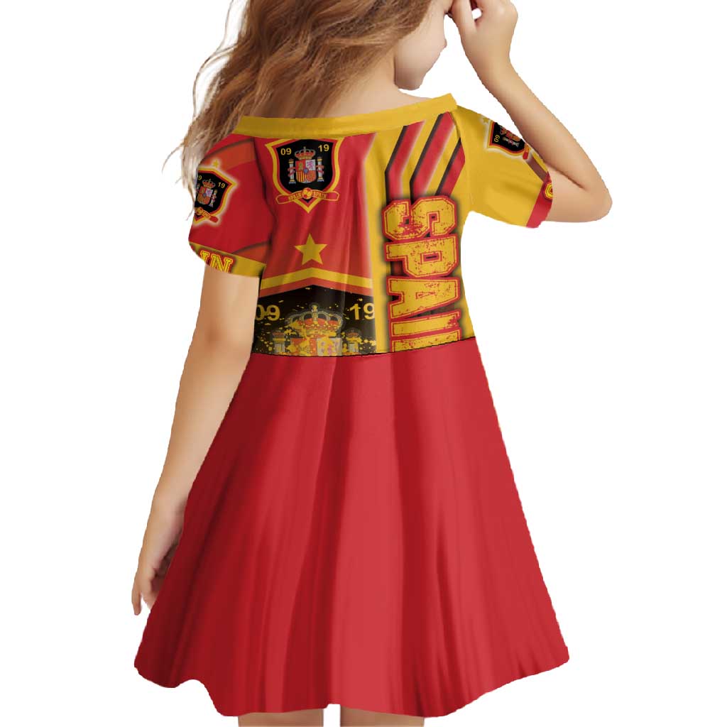 Spain Football Family Matching Summer Maxi Dress and Hawaiian Shirt La Roja Soccer - Road To Champion - Wonder Print Shop