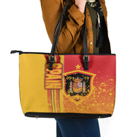 Spain Football Leather Tote Bag La Roja Soccer - Road To Champion