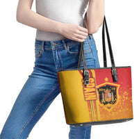 Spain Football Leather Tote Bag La Roja Soccer - Road To Champion