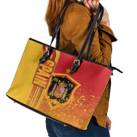 Spain Football Leather Tote Bag La Roja Soccer - Road To Champion