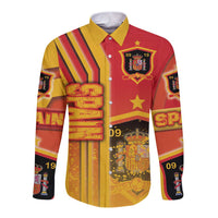 Spain Football Long Sleeve Button Shirt La Roja Soccer - Road To Champion