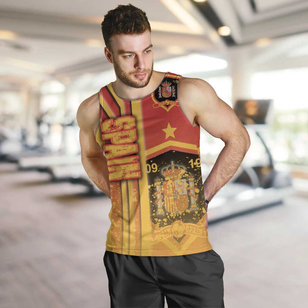 Spain Football Men Tank Top La Roja Soccer - Road To Champion - Wonder Print Shop