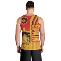 Spain Football Men Tank Top La Roja Soccer - Road To Champion - Wonder Print Shop