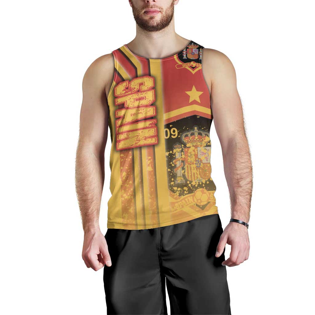Spain Football Men Tank Top La Roja Soccer - Road To Champion - Wonder Print Shop