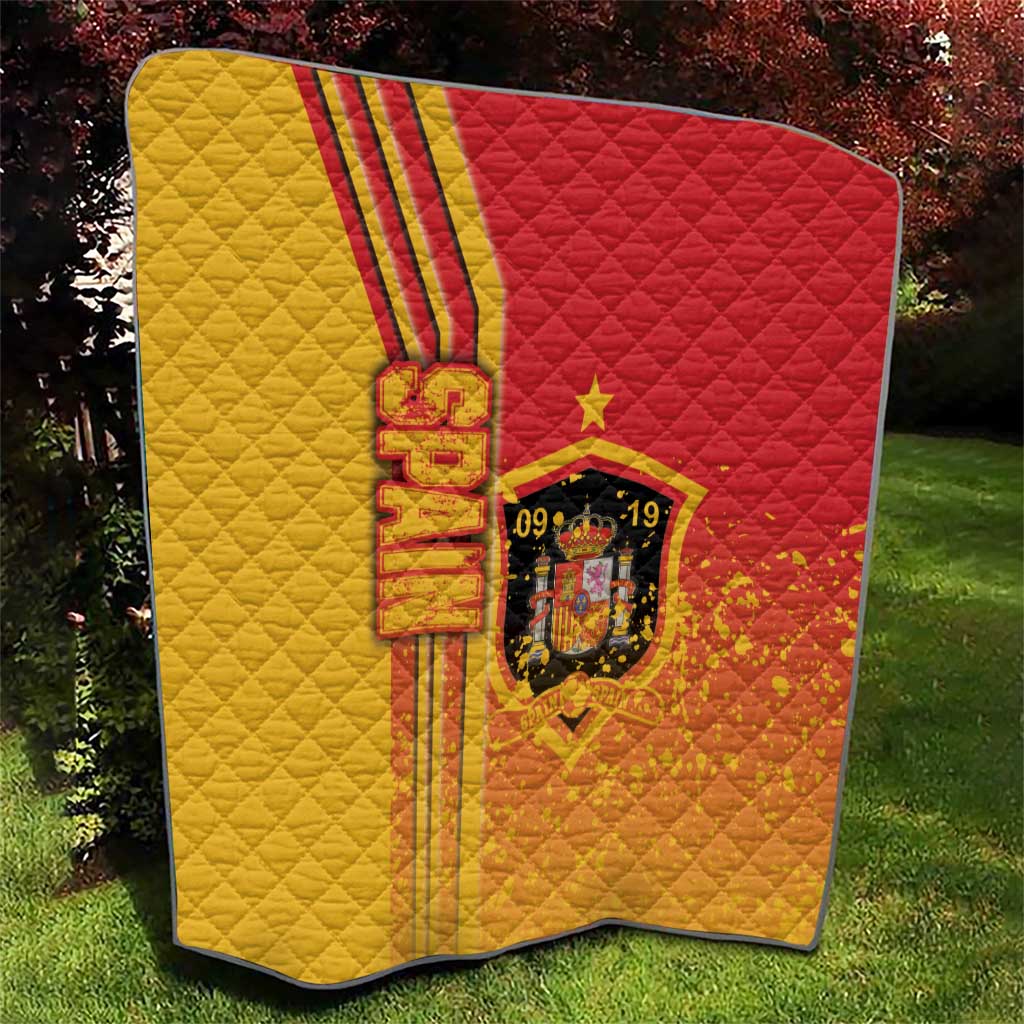 Spain Football Quilt La Roja Soccer - Road To Champion - Wonder Print Shop