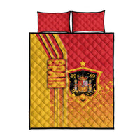Spain Football Quilt Bed Set La Roja Soccer - Road To Champion - Wonder Print Shop