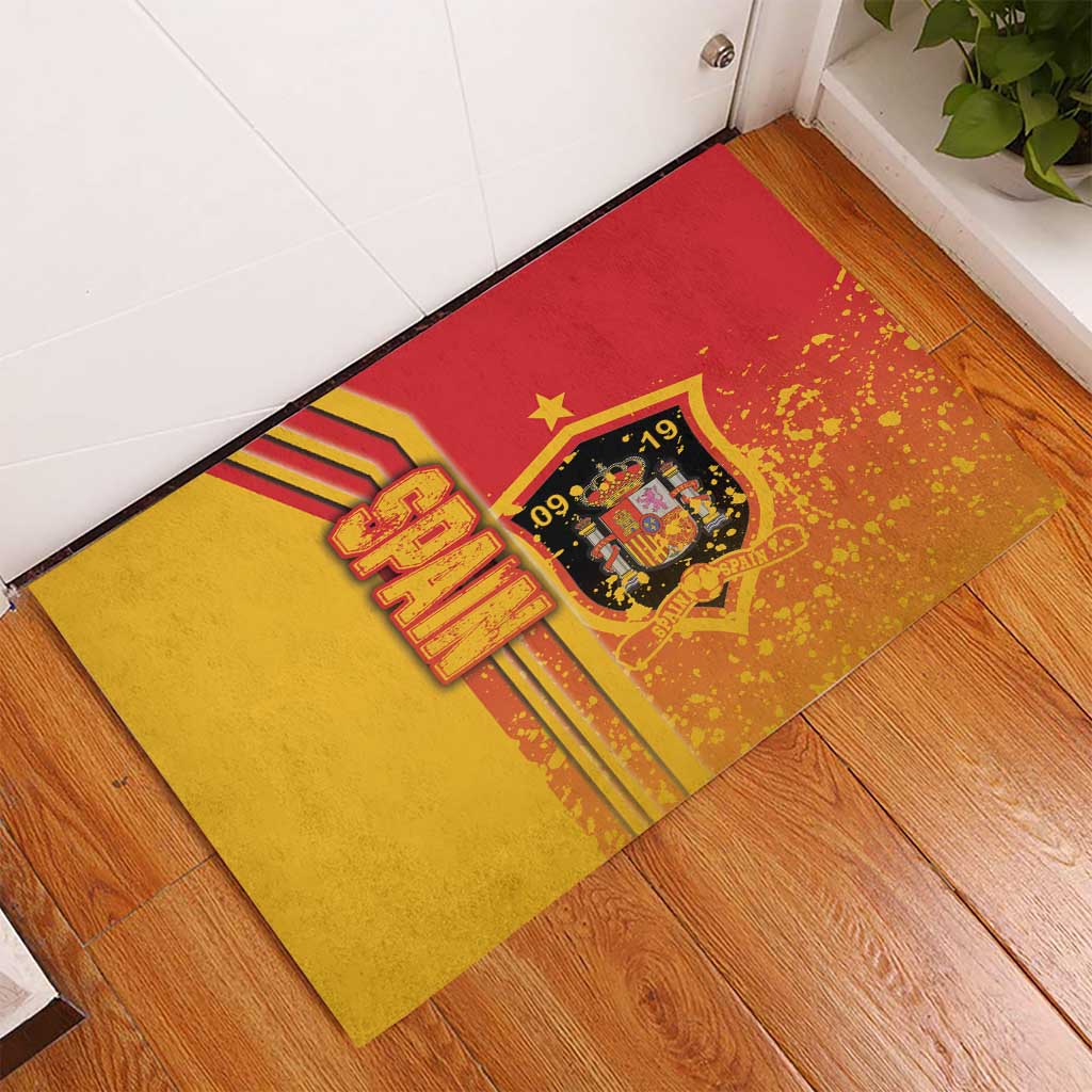 Spain Football Rubber Doormat La Roja Soccer - Road To Champion - Wonder Print Shop