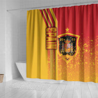 Spain Football Shower Curtain La Roja Soccer - Road To Champion - Wonder Print Shop