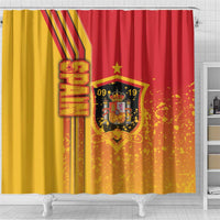 Spain Football Shower Curtain La Roja Soccer - Road To Champion - Wonder Print Shop