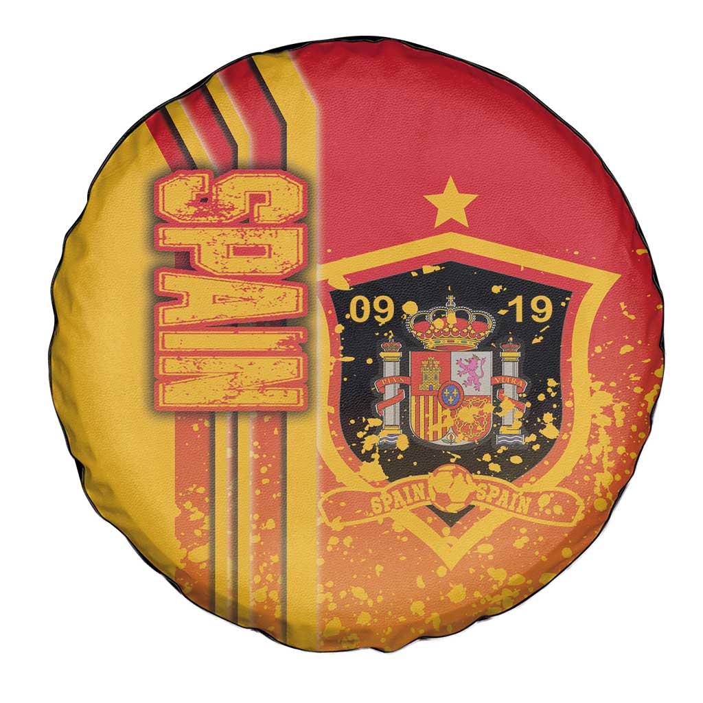 Spain Football Spare Tire Cover La Roja Soccer - Road To Champion - Wonder Print Shop