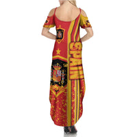 Spain Football Summer Maxi Dress La Roja Soccer - Road To Champion - Wonder Print Shop