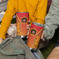 Spain Football Tumbler Cup La Roja Soccer - Road To Champion - Wonder Print Shop