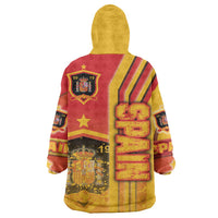 Spain Football Wearable Blanket Hoodie La Roja Soccer - Road To Champion - Wonder Print Shop
