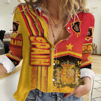 Spain Football Women Casual Shirt La Roja Soccer - Road To Champion - Wonder Print Shop