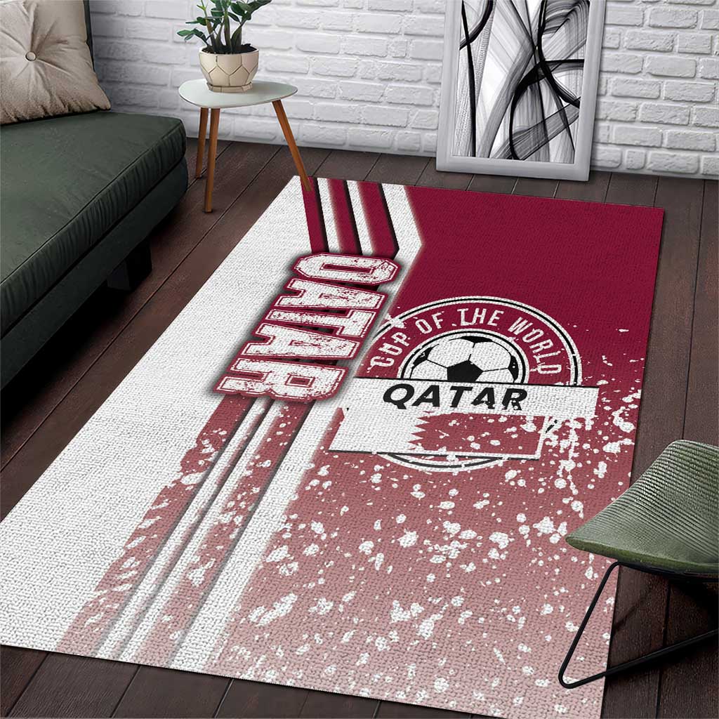 Qatar Football Area Rug The Maroons Soccer - Road To Champion - Wonder Print Shop