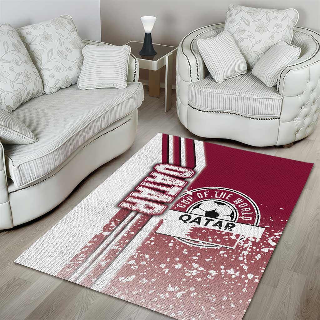 Qatar Football Area Rug The Maroons Soccer - Road To Champion - Wonder Print Shop