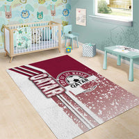 Qatar Football Area Rug The Maroons Soccer - Road To Champion - Wonder Print Shop