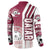 Qatar Football Button Sweatshirt The Maroons Soccer - Road To Champion - Wonder Print Shop
