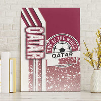 Qatar Football Canvas Wall Art The Maroons Soccer - Road To Champion - Wonder Print Shop