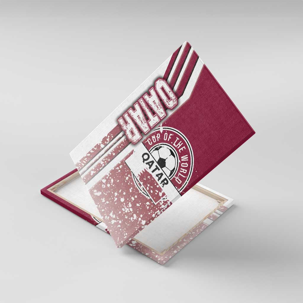 Qatar Football Canvas Wall Art The Maroons Soccer - Road To Champion - Wonder Print Shop