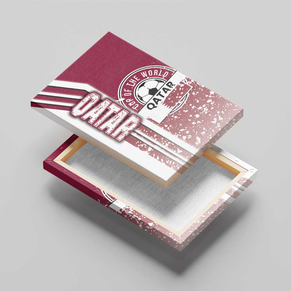 Qatar Football Canvas Wall Art The Maroons Soccer - Road To Champion - Wonder Print Shop