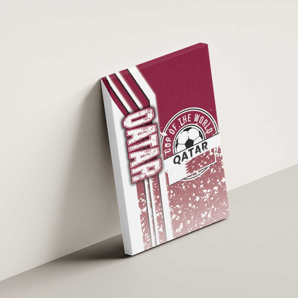 Qatar Football Canvas Wall Art The Maroons Soccer - Road To Champion - Wonder Print Shop