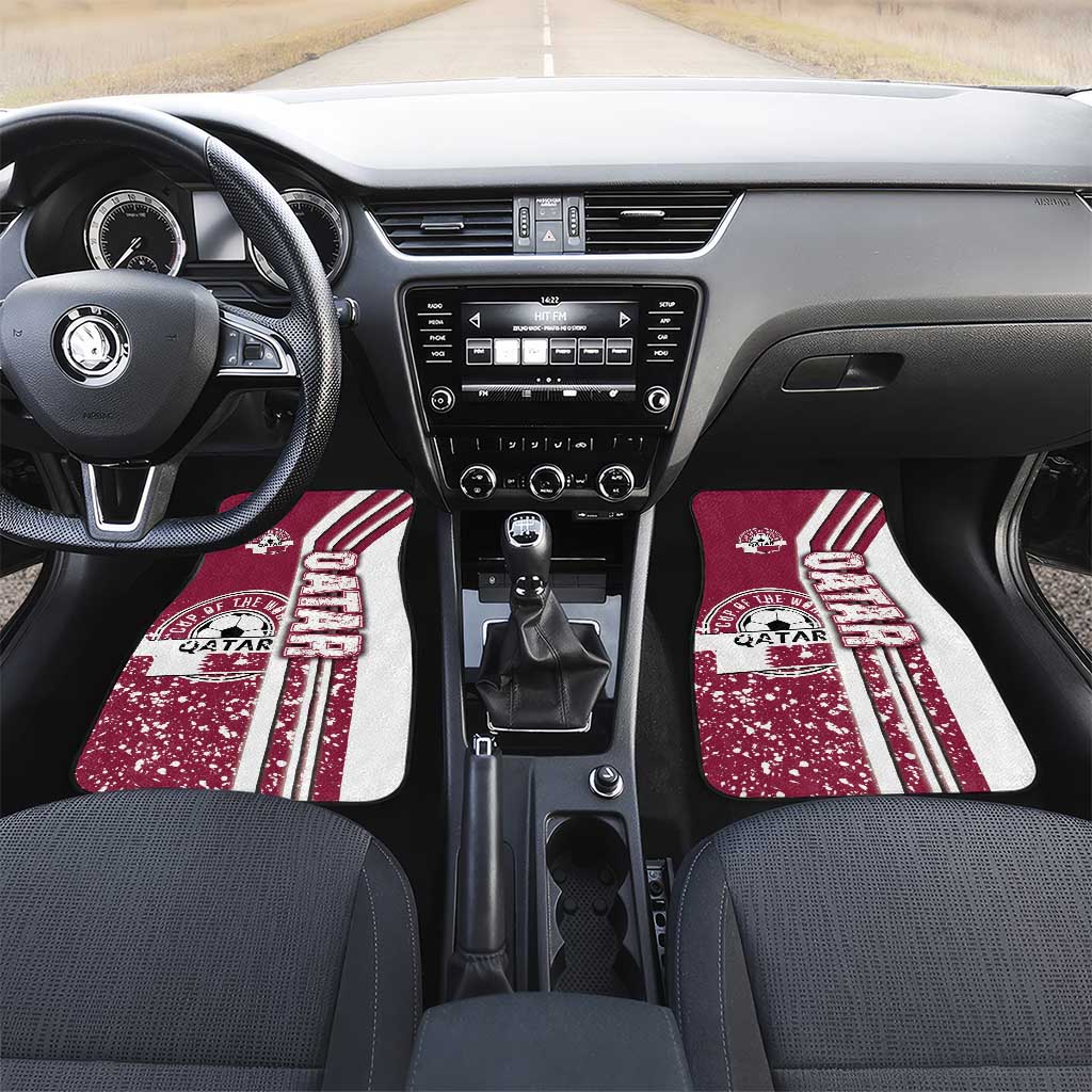 Qatar Football Car Mats The Maroons Soccer - Road To Champion - Wonder Print Shop