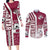 Qatar Football Couples Matching Long Sleeve Bodycon Dress and Long Sleeve Button Shirt The Maroons Soccer - Road To Champion