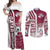 Qatar Football Couples Matching Off Shoulder Maxi Dress and Long Sleeve Button Shirt The Maroons Soccer - Road To Champion