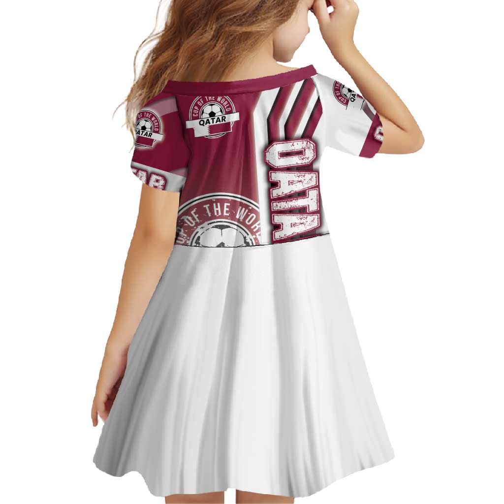 Qatar Football Family Matching Long Sleeve Bodycon Dress and Hawaiian Shirt The Maroons Soccer - Road To Champion - Wonder Print Shop