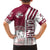 Qatar Football Family Matching Off Shoulder Maxi Dress and Hawaiian Shirt The Maroons Soccer - Road To Champion - Wonder Print Shop