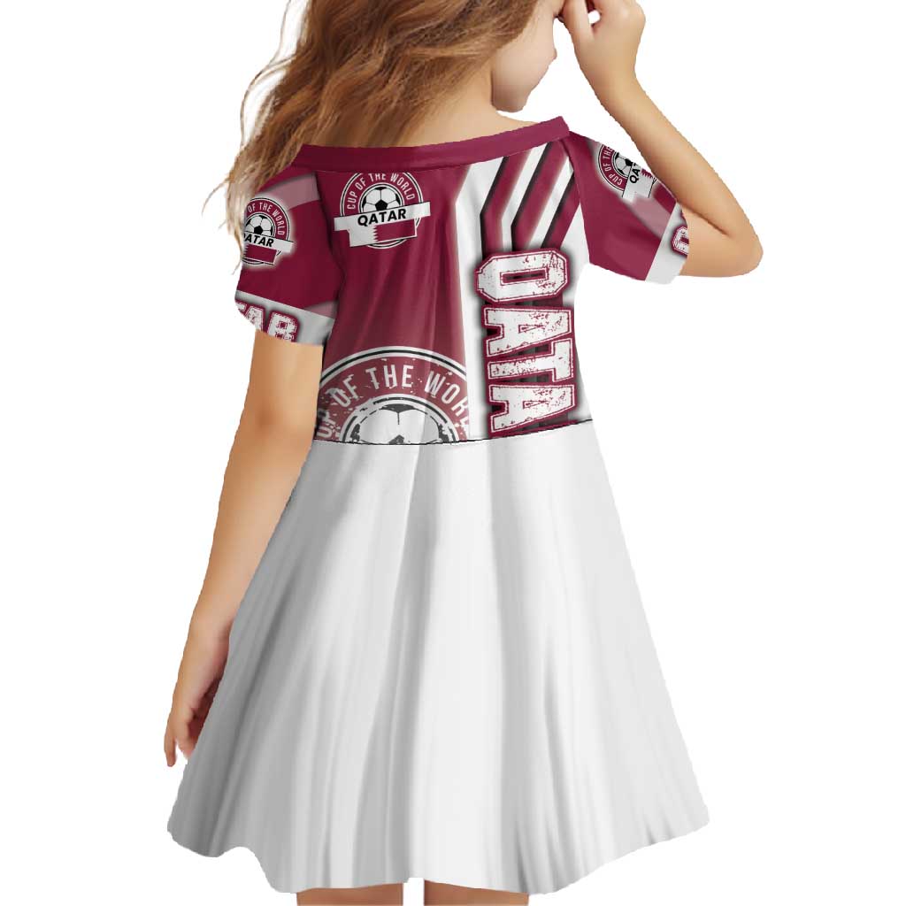 Qatar Football Family Matching Off Shoulder Maxi Dress and Hawaiian Shirt The Maroons Soccer - Road To Champion - Wonder Print Shop