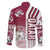 Qatar Football Family Matching Off Shoulder Maxi Dress and Hawaiian Shirt The Maroons Soccer - Road To Champion - Wonder Print Shop