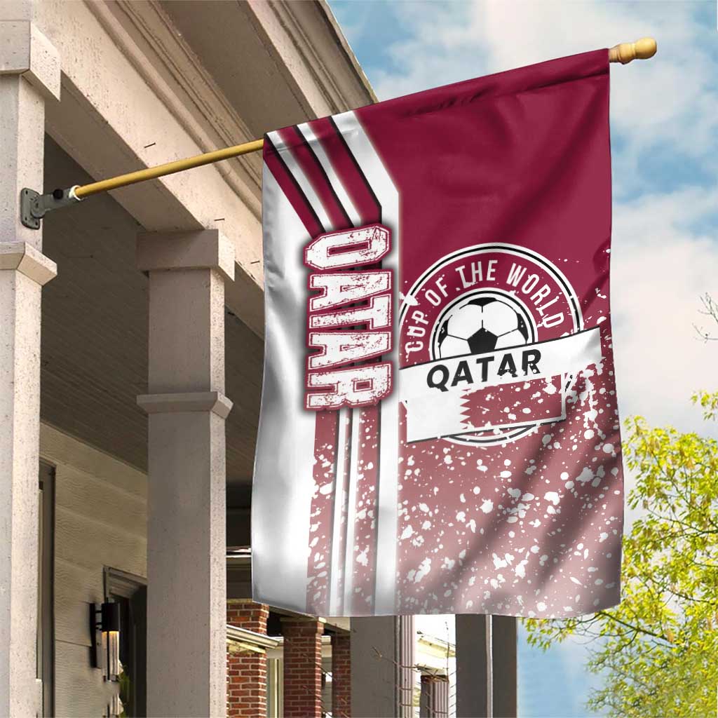 Qatar Football Garden Flag The Maroons Soccer - Road To Champion - Wonder Print Shop