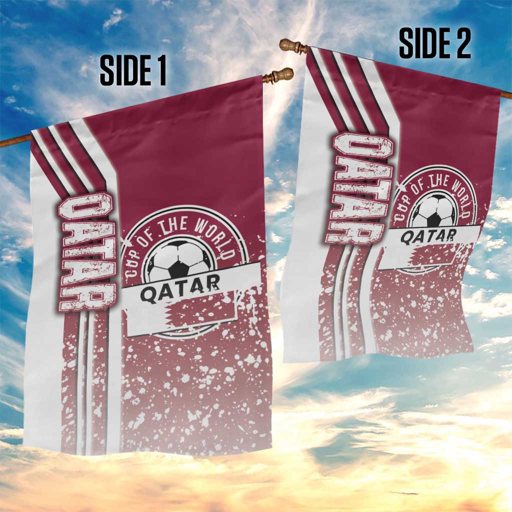 Qatar Football Garden Flag The Maroons Soccer - Road To Champion - Wonder Print Shop