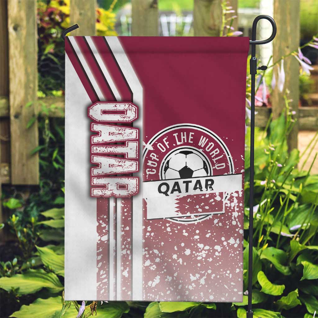 Qatar Football Garden Flag The Maroons Soccer - Road To Champion - Wonder Print Shop