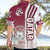 Qatar Football Hawaiian Shirt The Maroons Soccer - Road To Champion - Wonder Print Shop