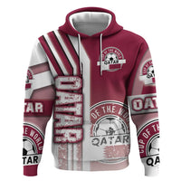 Qatar Football Hoodie The Maroons Soccer - Road To Champion - Wonder Print Shop
