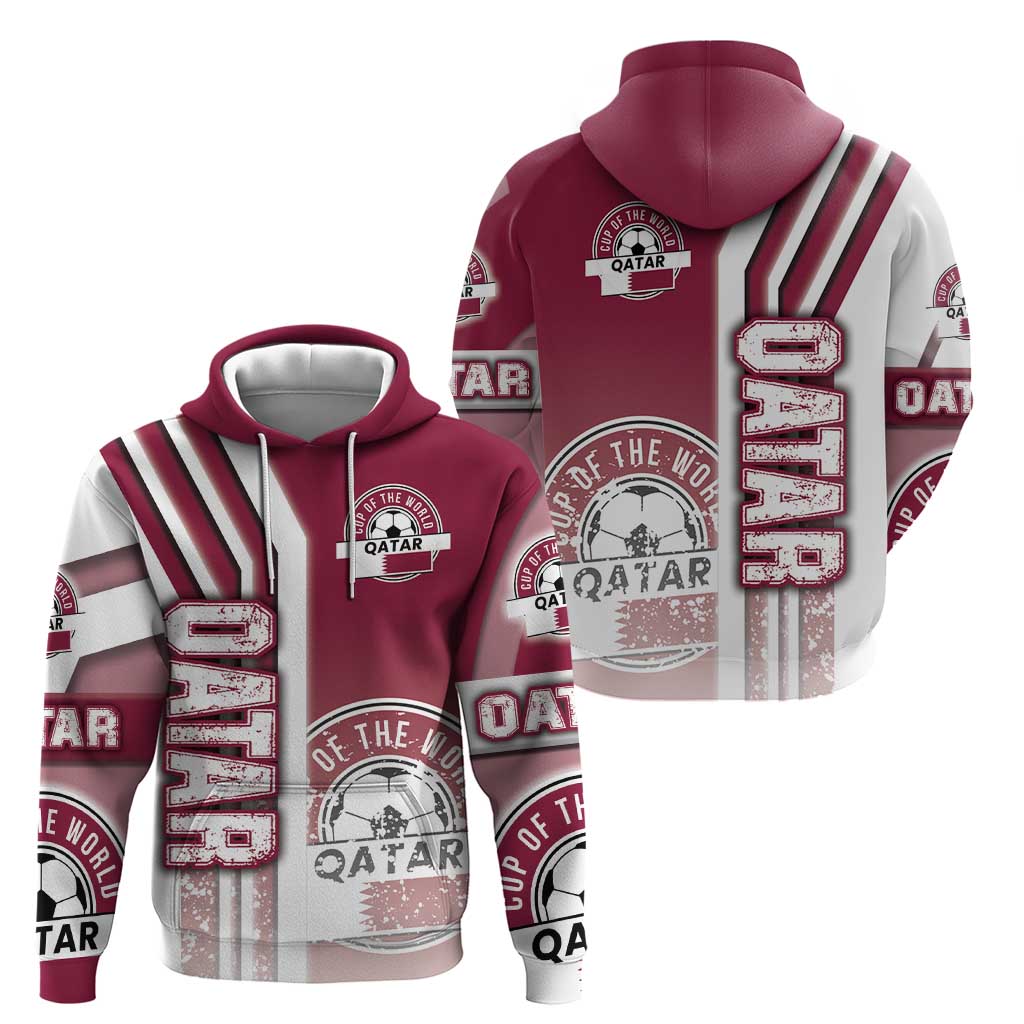 Qatar Football Hoodie The Maroons Soccer - Road To Champion - Wonder Print Shop