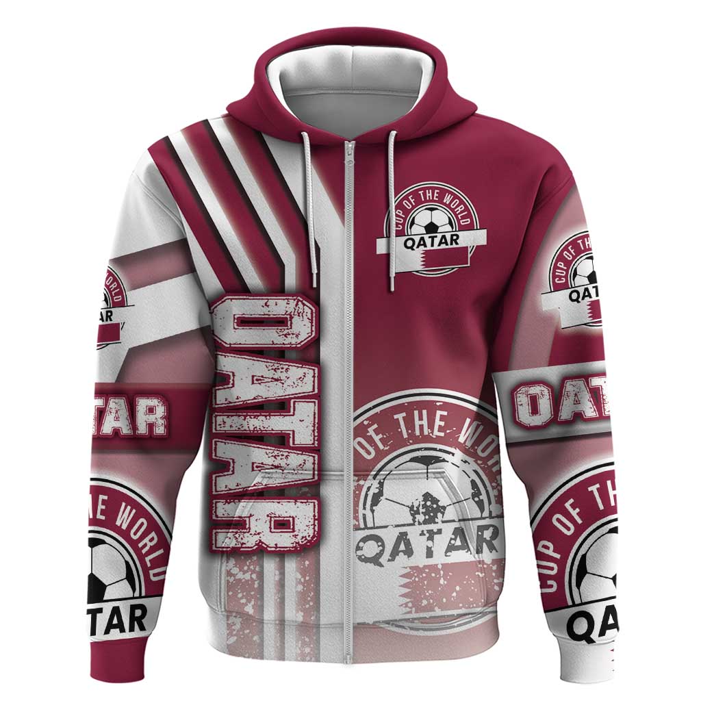 Qatar Football Hoodie The Maroons Soccer - Road To Champion - Wonder Print Shop