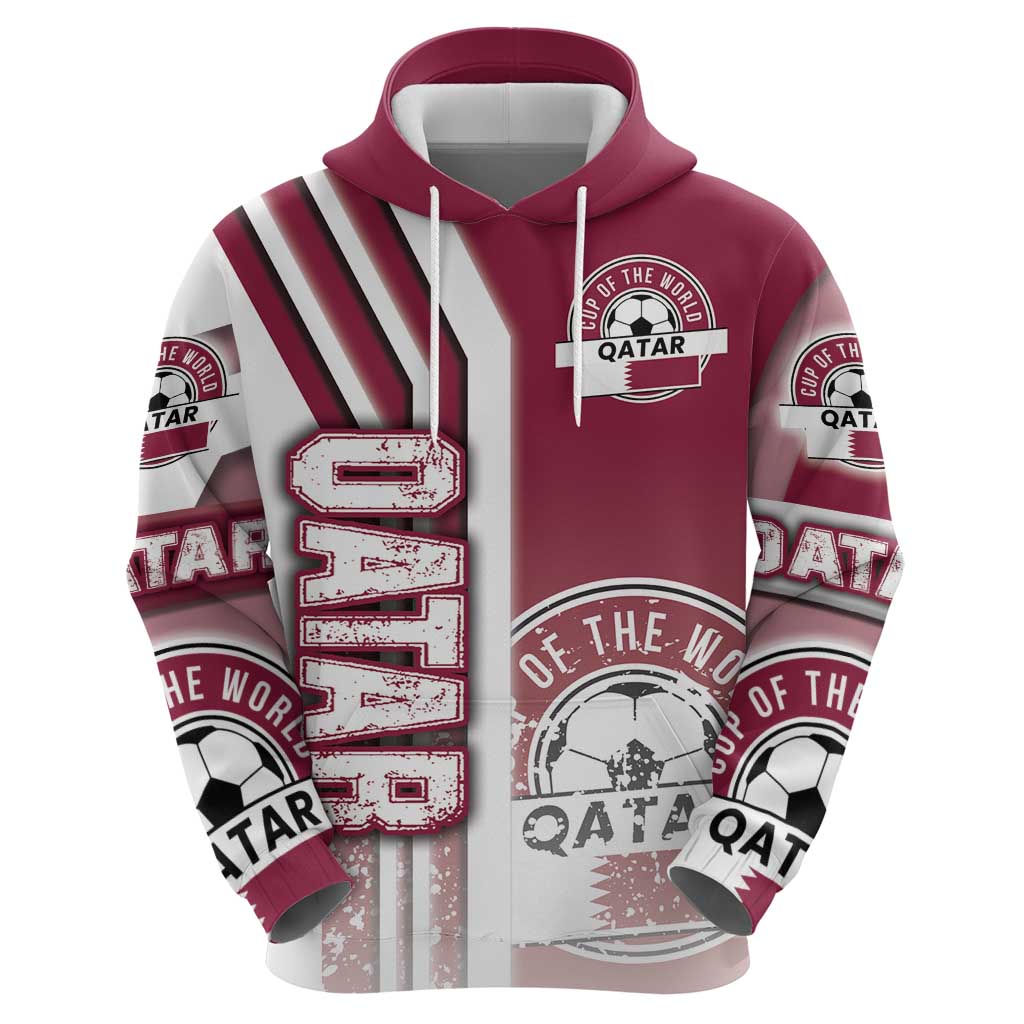 Qatar Football Hoodie The Maroons Soccer - Road To Champion - Wonder Print Shop
