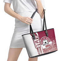 Qatar Football Leather Tote Bag The Maroons Soccer - Road To Champion