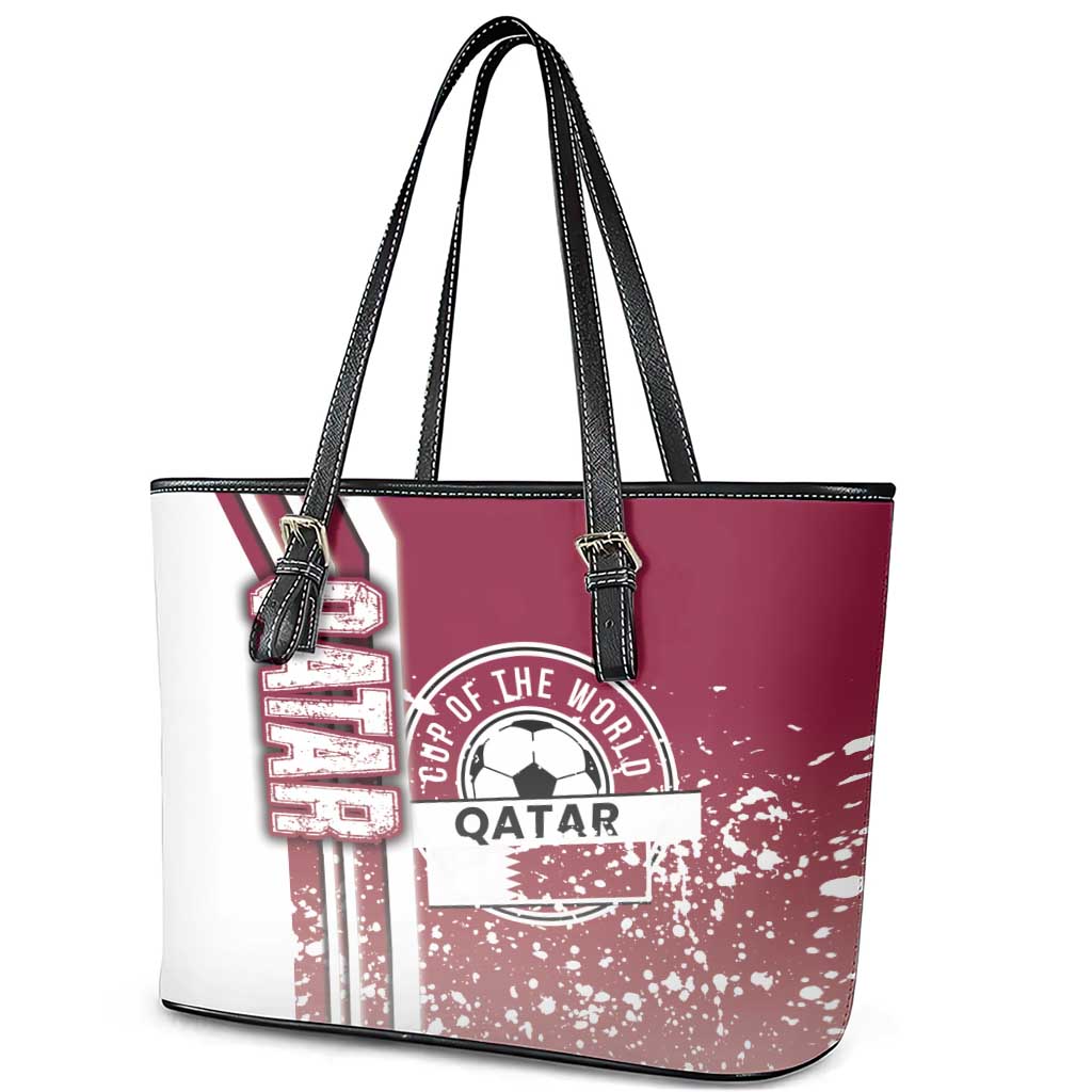 Qatar Football Leather Tote Bag The Maroons Soccer - Road To Champion